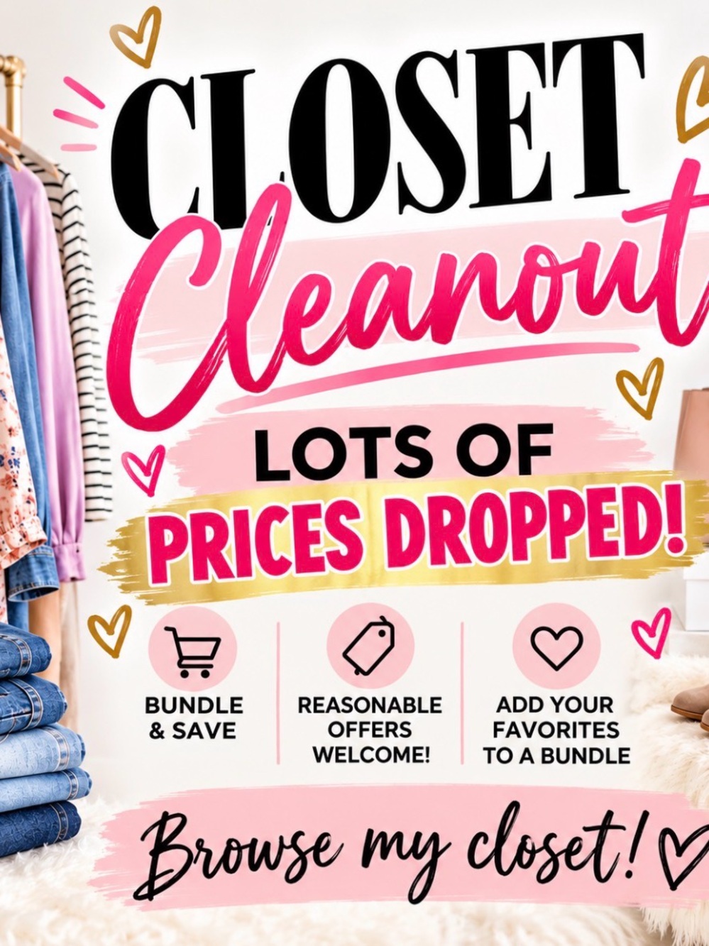 💕 CLOSET CLEANOUT 💕 Prices Dropped • Bundle & Save!